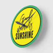 Goedemorgen zonneschijn ronde klok (Hoek)