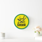 Goedemorgen zonneschijn ronde klok (Huis)