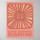 Goedemorgen Zonneschijn Schattige Zonnekwekerij Ba Poster (Voorkant)