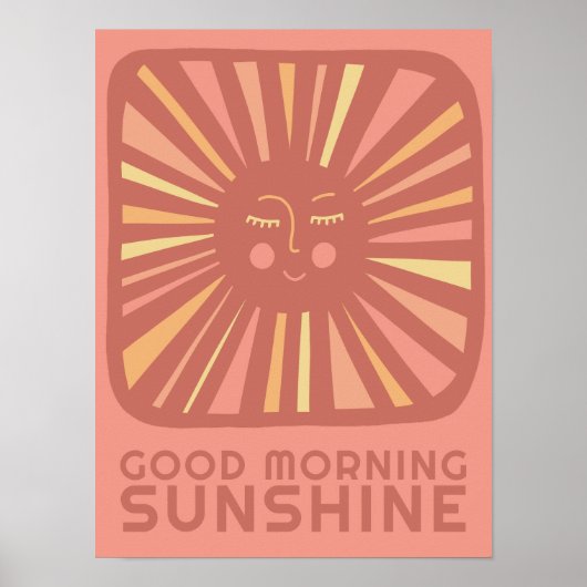 Goedemorgen Zonneschijn Schattige Zonnekwekerij Ba Poster (Voorkant)