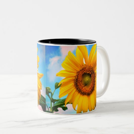 Goedemorgen zonneschijn! tweekleurige koffiemok (Voorkant rechts)