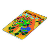 Goedemorgen zonsopgang met vogel magneet (Linkerzijde)