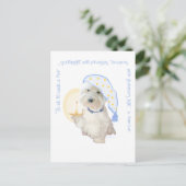 Goedenacht Blauw Briefkaart (Staand voorkant)
