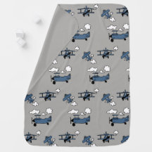 Goedenacht dag biblies babybanket blauw