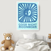 Goedenacht Moonbeam Schattige Moon Nursery Room Ar Poster