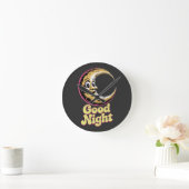 Goedenacht Retro Moon Ronde Klok (Huis)