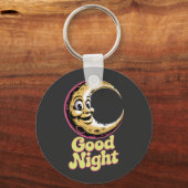 Goedenacht Retro Moon Sleutelhanger (Voorkant)