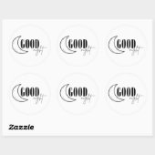 Goedenacht Ronde Sticker (Vel)