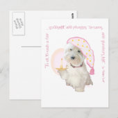 Goedenacht Roze Briefkaart (Voorkant / Achterkant)