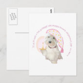 Goedenacht Roze Briefkaart (Voorkant / Achterkant)