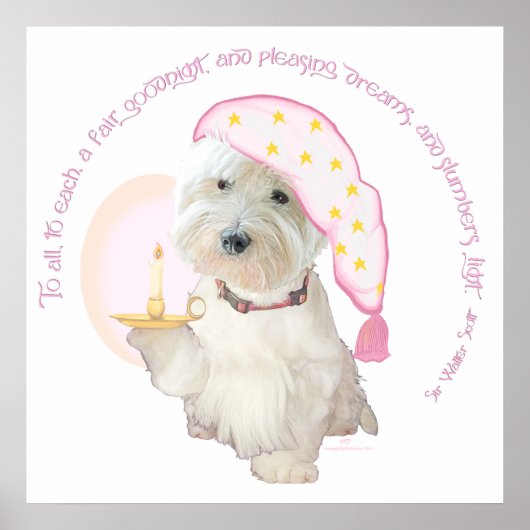 Goedenacht Roze Poster (Voorkant)