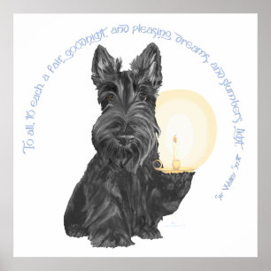 Goedenacht Schotse Terrier Poster
