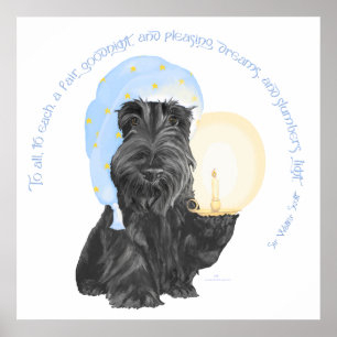 Goedenacht Schotse Terrier Poster