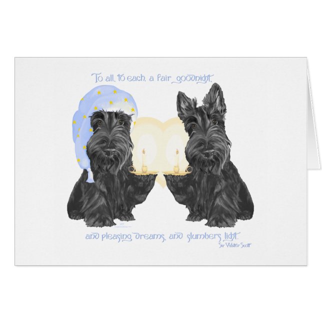 Goedenacht Scotties (Voorkant Horizontaal)