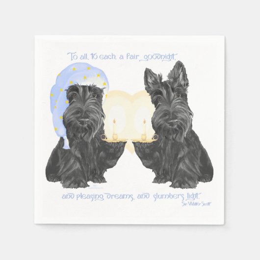 Goedenacht Scotties Servet (Voorkant)