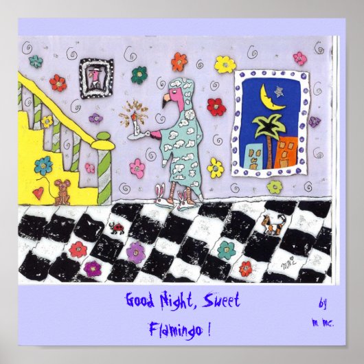 Goedenacht, Sweet Flamingo! Poster (Voorkant)