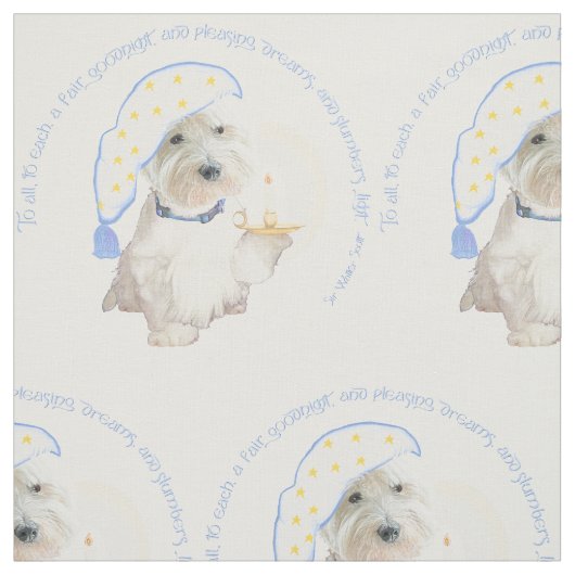 Goedenacht Westie Stof (Swatch)