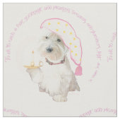 Goedenacht Westie Stof (Close Up)