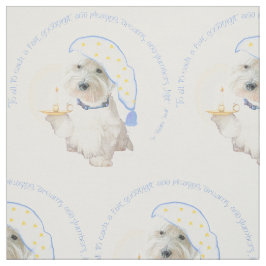 Goedenacht Westie Stof