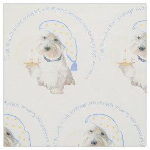 Goedenacht Westie Stof