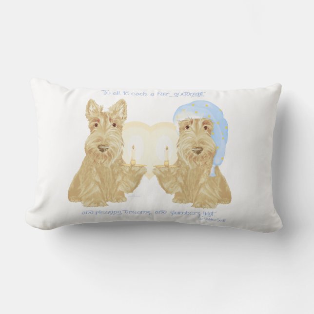 Goedenacht Wheaten Duo Kussen (Voorkant)