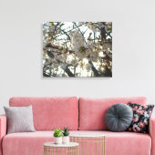 Goedenavond Cherry Blossom II Spring Sunset Canvas Afdruk (Insitu (Woonkamer))