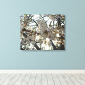 Goedenavond Cherry Blossom II Spring Sunset Canvas Afdruk (Insitu (Houten vloer))