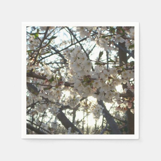 Goedenavond Cherry Blossom II Spring Sunset Servet (Voorkant)