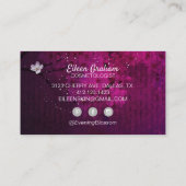 Goedenavond Cherry Blossom Professional Skin Care Visitekaartje (Achterkant)