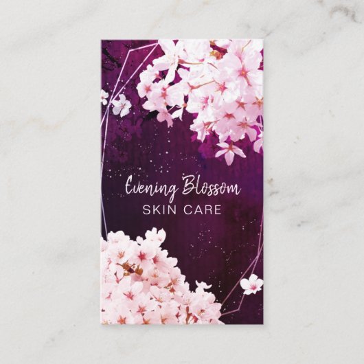 Goedenavond Cherry Blossom Professional Skin Care Visitekaartje (Voorkant)