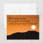 goedenavond feestdagenkaart (Voorkant / Achterkant)