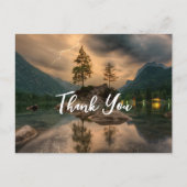 Goedenavond foto bergmeer briefkaart (Voorkant)