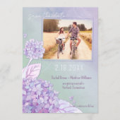Goedenavond hydrangeas Wedding Photo Save the Date (Voorkant)