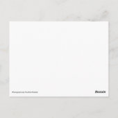 Goedenavond lichte blanco notiecard briefkaart (Achterkant)