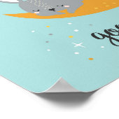 Goedenavond met konijn en maan poster (Hoek)