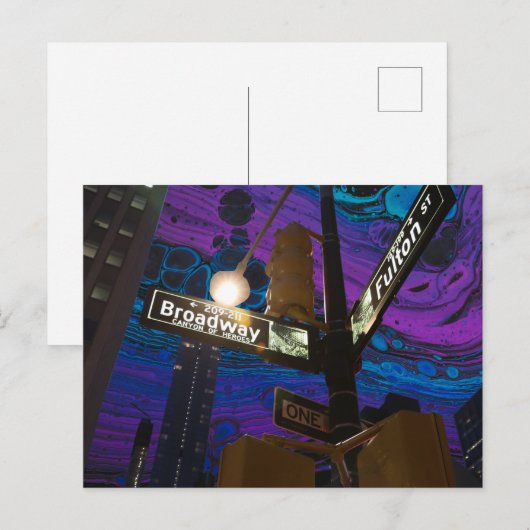 goedenavond new york briefkaart (Voorkant / Achterkant)