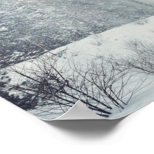 Goedenavond sneeuwval poster (Hoek)