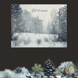 Goedenavond sneeuwval poster