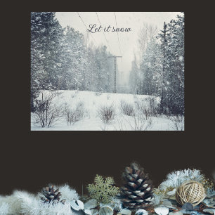 Goedenavond sneeuwval poster