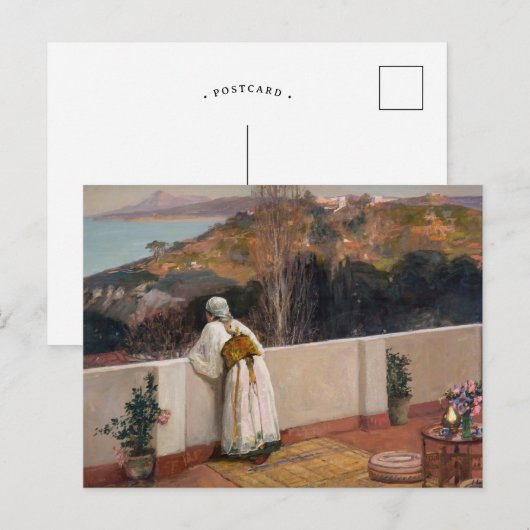 Goedenavond, Tanger | Sir John Lavery Briefkaart (Voorkant / Achterkant)