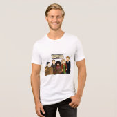 "Goedenavond"  Tri-Blend Shirt (Voorkant volledig)