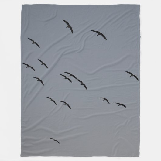 Goedenavond vlucht fleece deken (Voorkant)