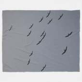 Goedenavond vlucht fleece deken (Voorkant (Horizontaal))