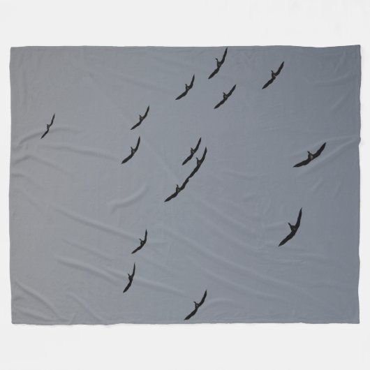 Goedenavond vlucht fleece deken (Voorkant (Horizontaal))