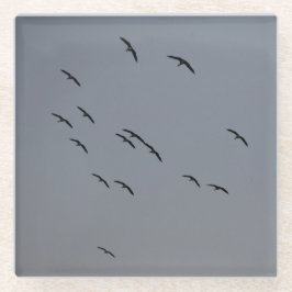 Goedenavond vlucht glazen onderzetter