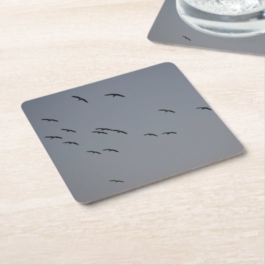 Goedenavond vlucht kartonnen onderzetters (Schuin)