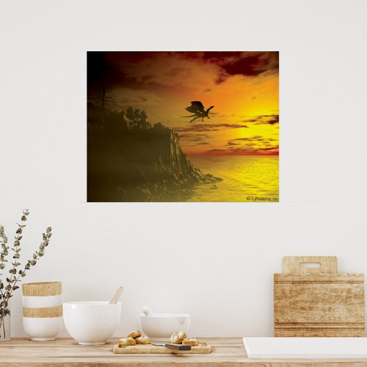 Goedenavond vlucht poster (Keuken)