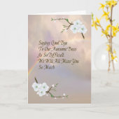 Goedendaagse kaart voor Geweldige Boss Twilight Ra (Gele Bloem)