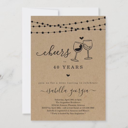 Goedendaagse partij voor het testen van wijn op ka kaart (Voorkant)