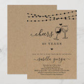 Goedendaagse partij voor het testen van wijn op ka kaart (Voorkant / Achterkant)